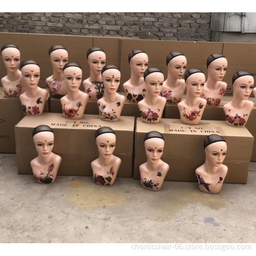 Factory Directly Professional Mannequin Head Stand With Shoulder Without Shoulder for Wig Hat Show Hairdressing Training Heads